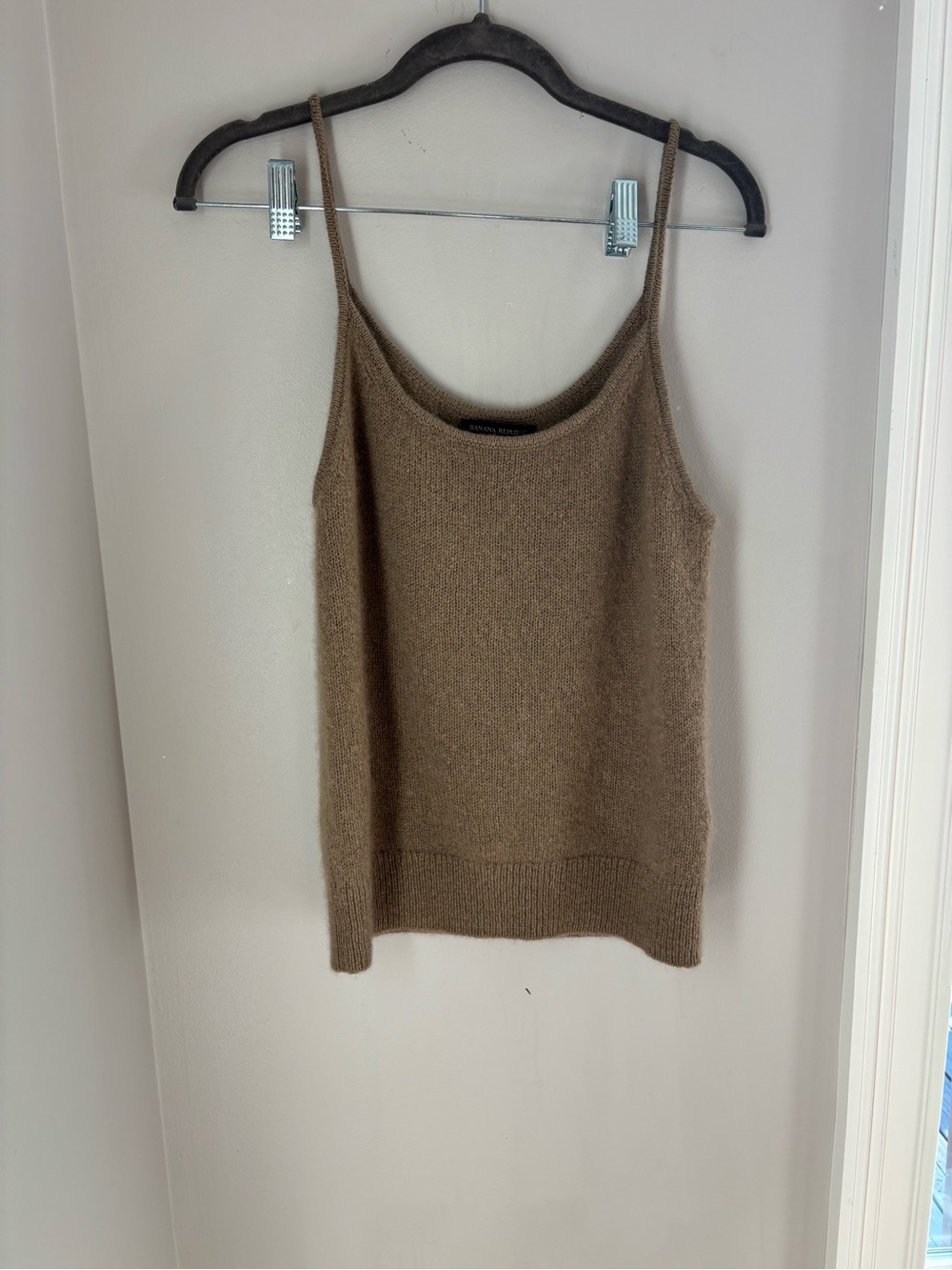 Banana Republic Brown Knit Camisole with Slim Straps